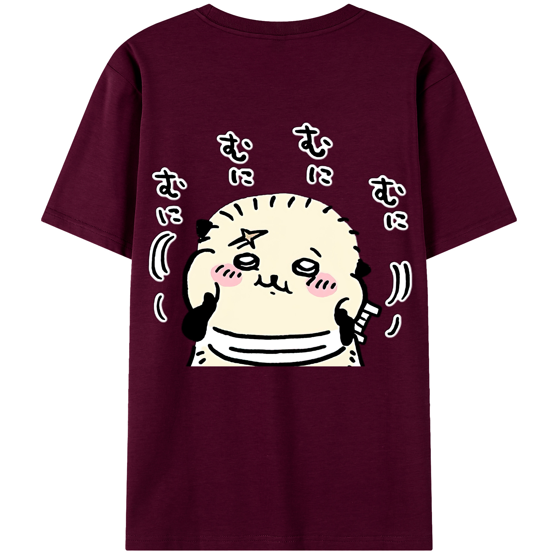 （画像用） ちいかわ ラッコ Chii-kawa Sea otter レディース半袖Tシャツ(バックプリント)